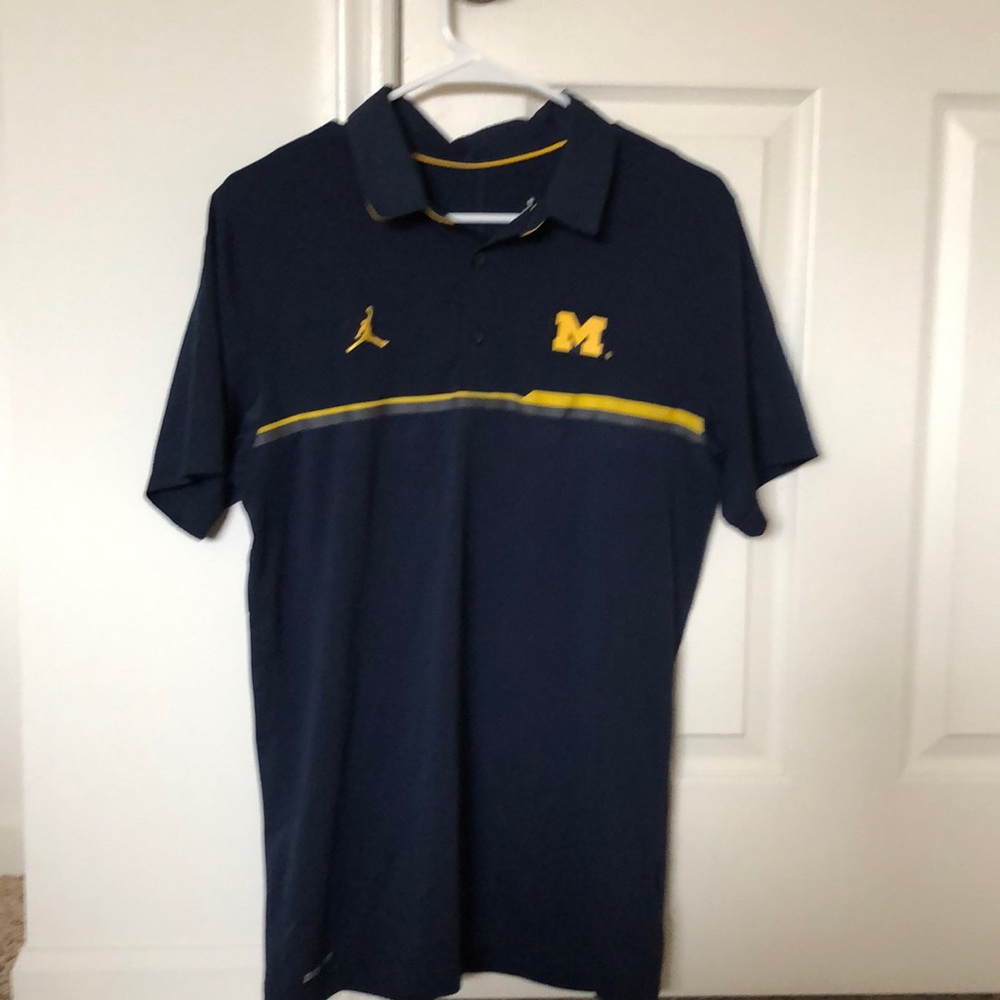 University of Michigan navy polo